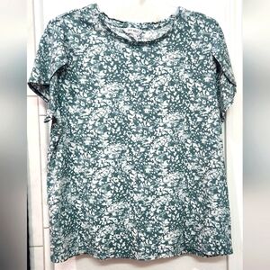 Nine west floral cotton top